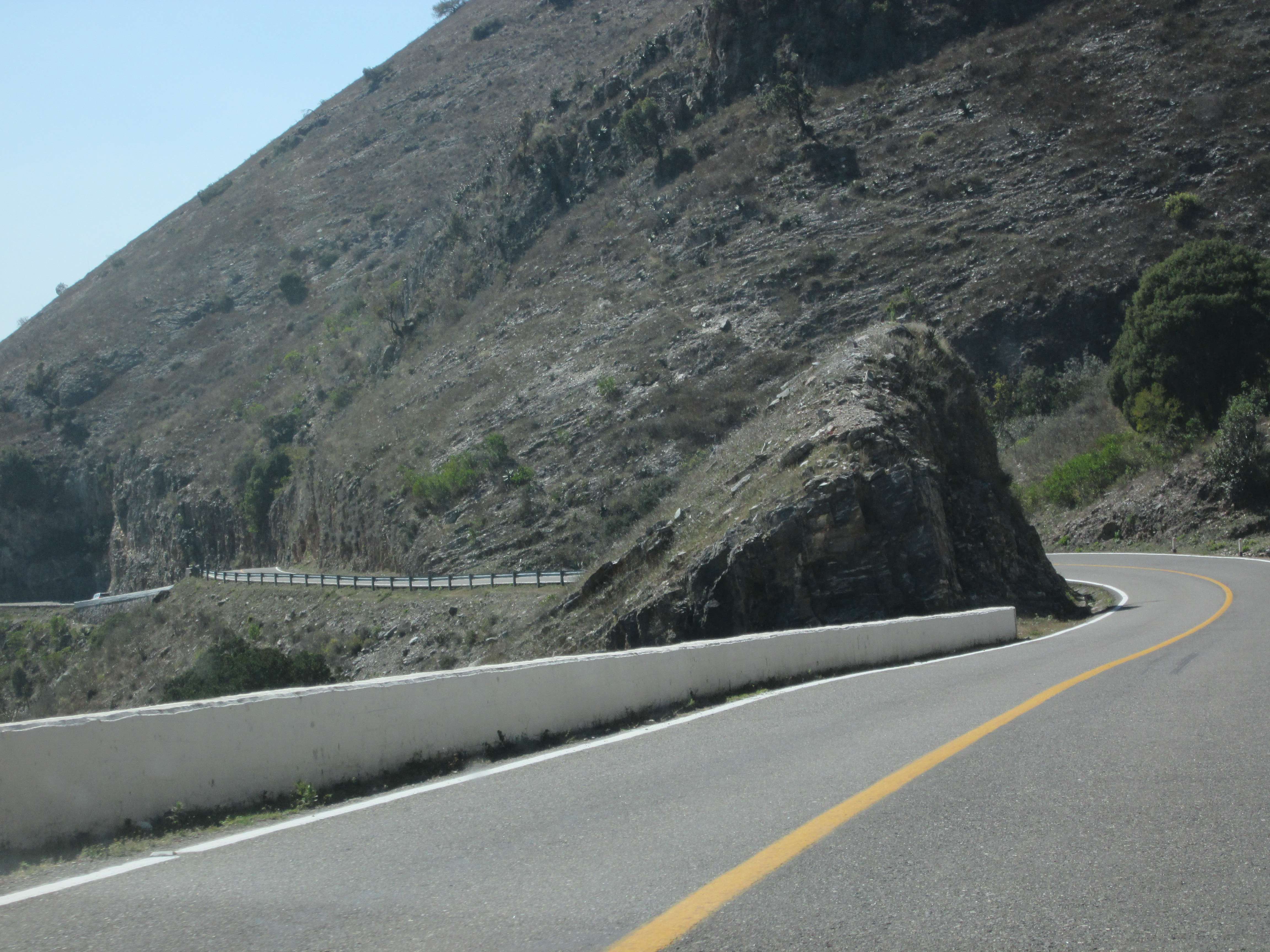 Winding mountain road