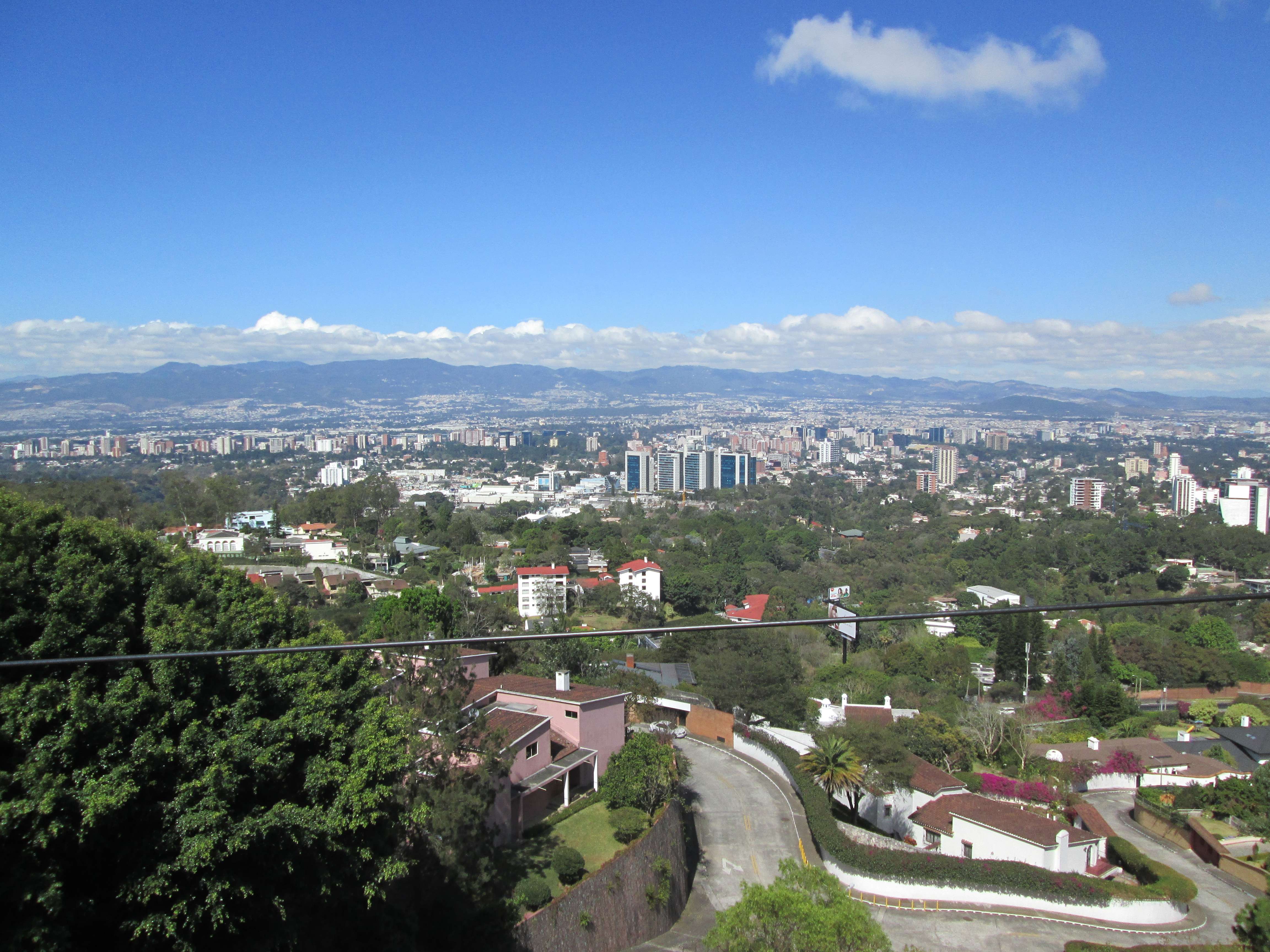 A shot of Guatemala City that I took as I walked out