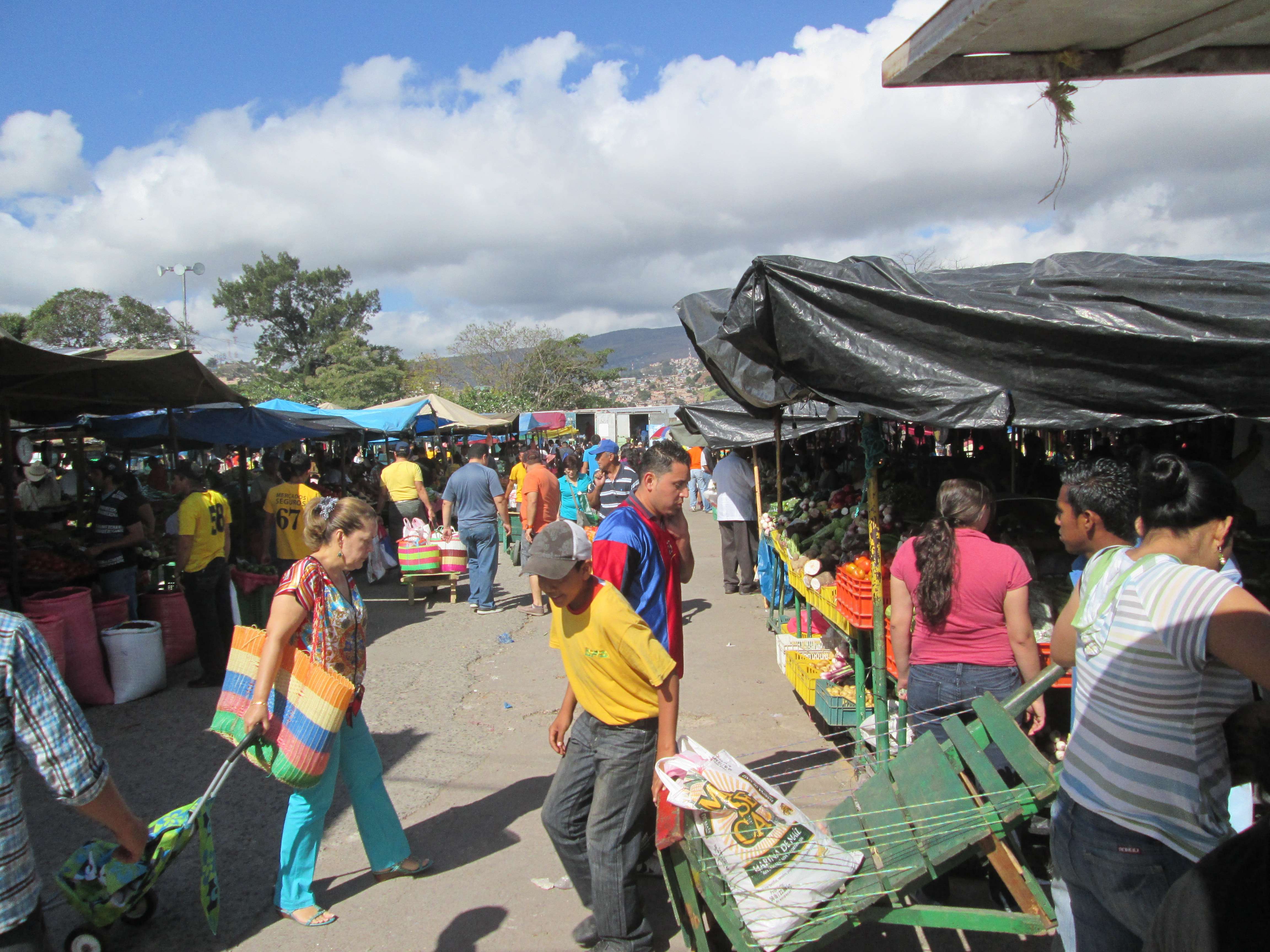 The market in Tegucigalpa