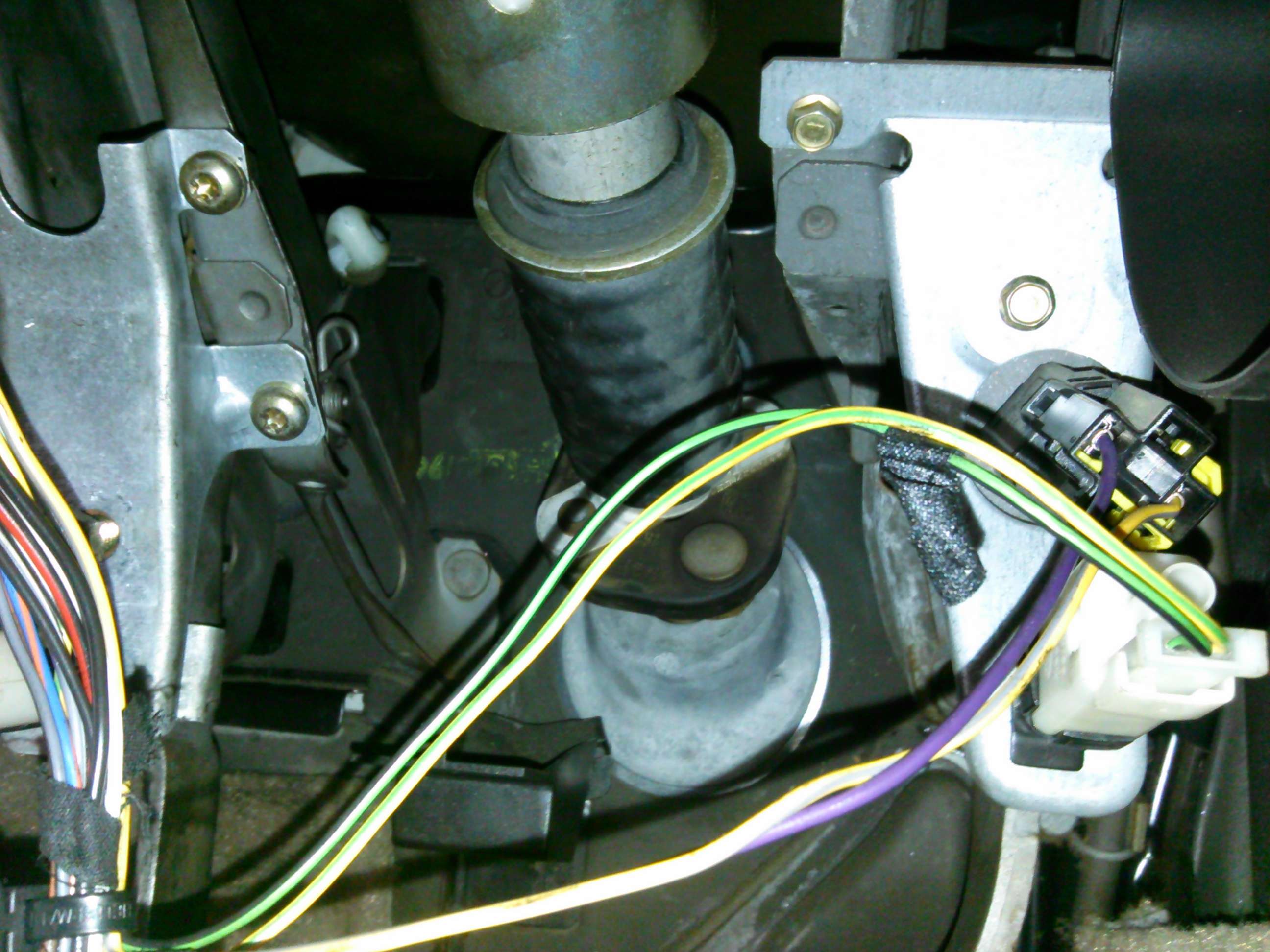 An image showing the new cable being fed into the cab