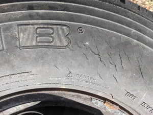 Cracks in the tire